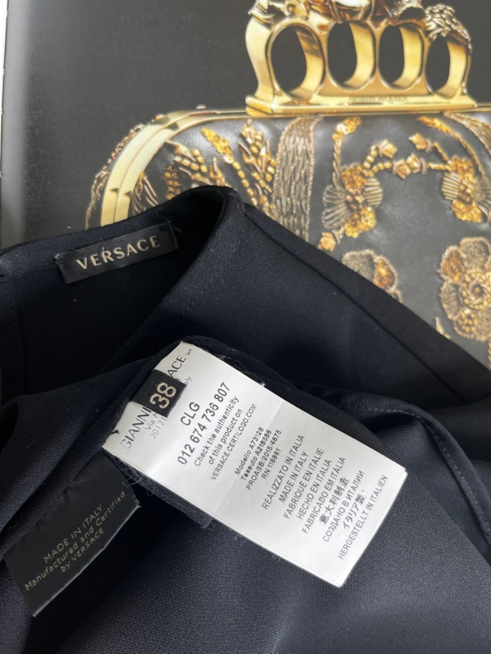 Versace Relaxed Black Blouse sz 38 $995 - Picture 5 of 16